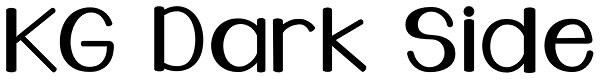 KG Dark Side Font