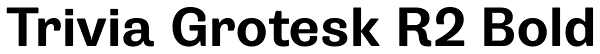 Trivia Grotesk R2 Bold Font