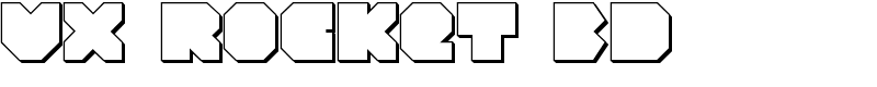 VX Rocket 3D Font