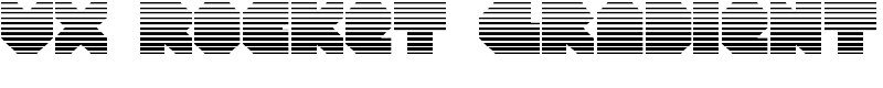 VX Rocket Gradient Font