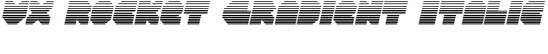 VX Rocket Gradient Italic Font