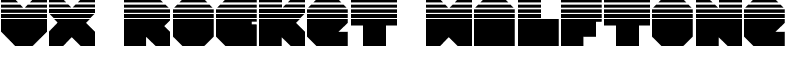 VX Rocket Halftone Font