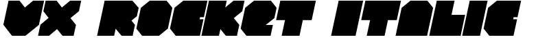 VX Rocket Italic Font