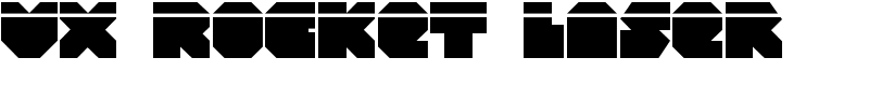 VX Rocket Laser Font