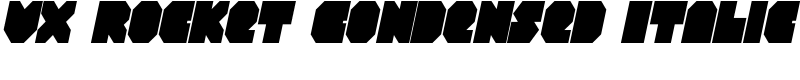 VX Rocket Condensed Italic Font
