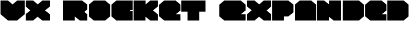VX Rocket Expanded Font