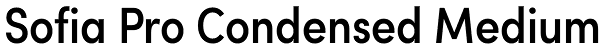 Sofia Pro Condensed Medium Font