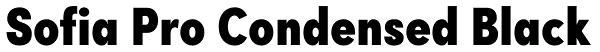 Sofia Pro Condensed Black Font
