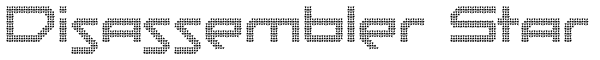 Disassembler Star Font