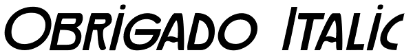 Obrigado Italic Font