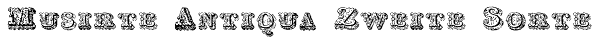 Musirte Antiqua Zweite Sorte Font
