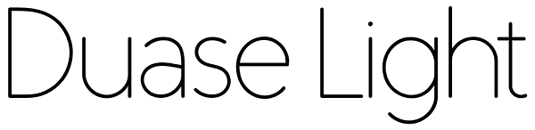 Duase Light Font