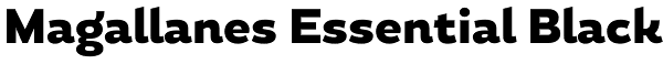 Magallanes Essential Black Font