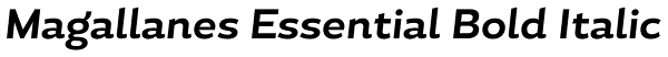 Magallanes Essential Bold Italic Font