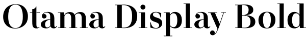 Otama Display Bold Font