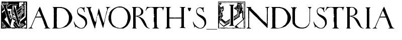 Wadsworth's_Industria Font