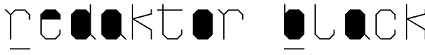 Redaktor Black Font