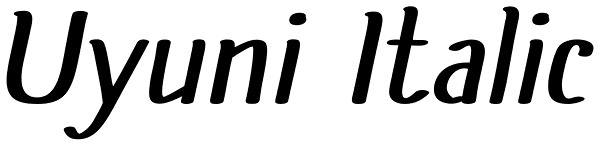 Uyuni Italic Font