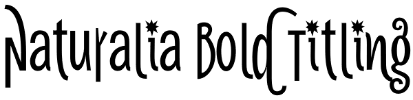 Naturalia Bold Titling Font