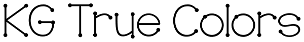 KG True Colors Font