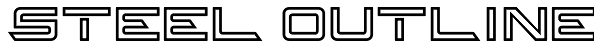 Steel Outline Font