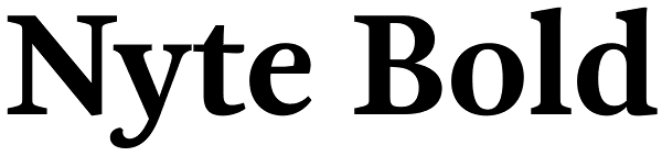 Nyte Bold Font