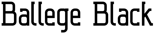 Ballege Black Font