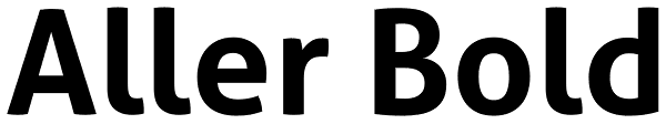 Aller Bold Font