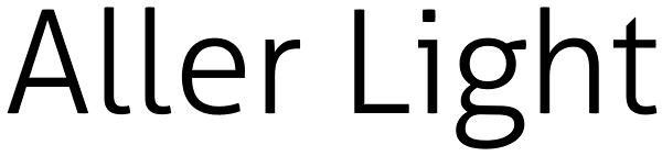 Aller Light Font