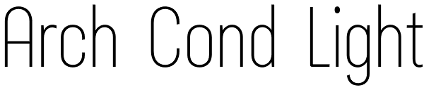 Arch Cond Light Font