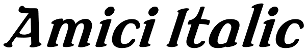 Amici Italic Font