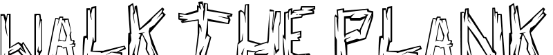 walk the plank Font