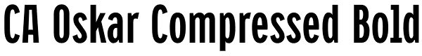 CA Oskar Compressed Bold Font