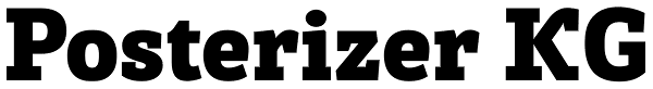 Posterizer KG Font