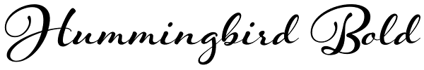 Hummingbird Bold Font