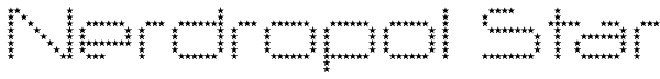 Nerdropol Star Font