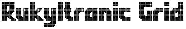 Rukyltronic Grid Font