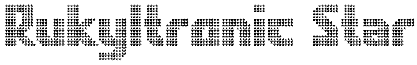 Rukyltronic Star Font