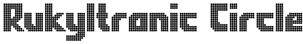 Rukyltronic Circle Font