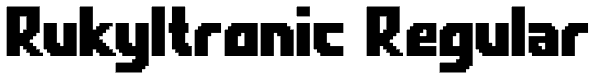 Rukyltronic Regular Font