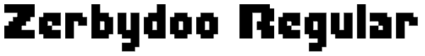 Zerbydoo Regular Font