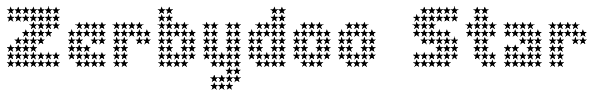Zerbydoo Star Font