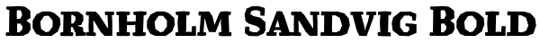 Bornholm Sandvig Bold Font