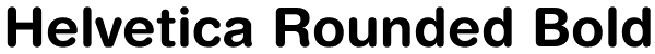 Helvetica Rounded Bold Font