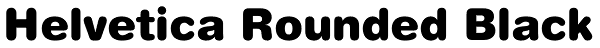 Helvetica Rounded Black Font