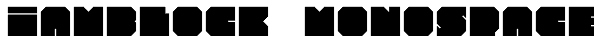 Iamblock Monospace Font