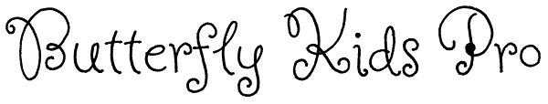 Butterfly Kids Pro Font