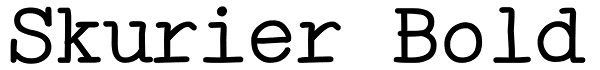 Skurier Bold Font