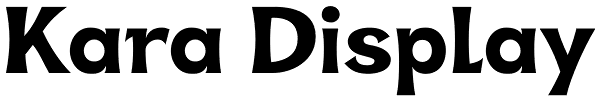 Kara Display Font
