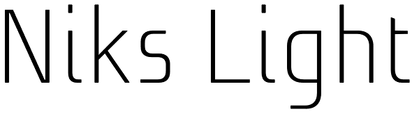 Niks Light Font